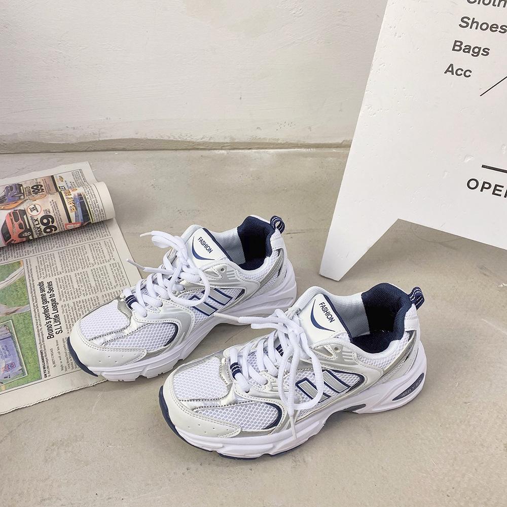 Giày sneaker lưới đế dày thoáng khí cho nữ & nam