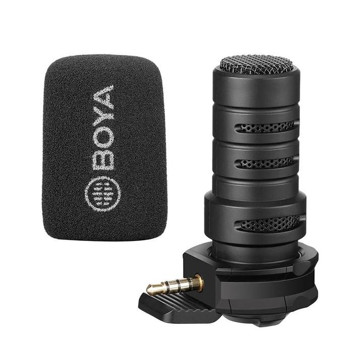 MIC QUAY VLOG CHO ĐIỆN THOẠI BOYA BY-A7H CỔNG 3.5MM - HÀNG NHẬP KHẨU