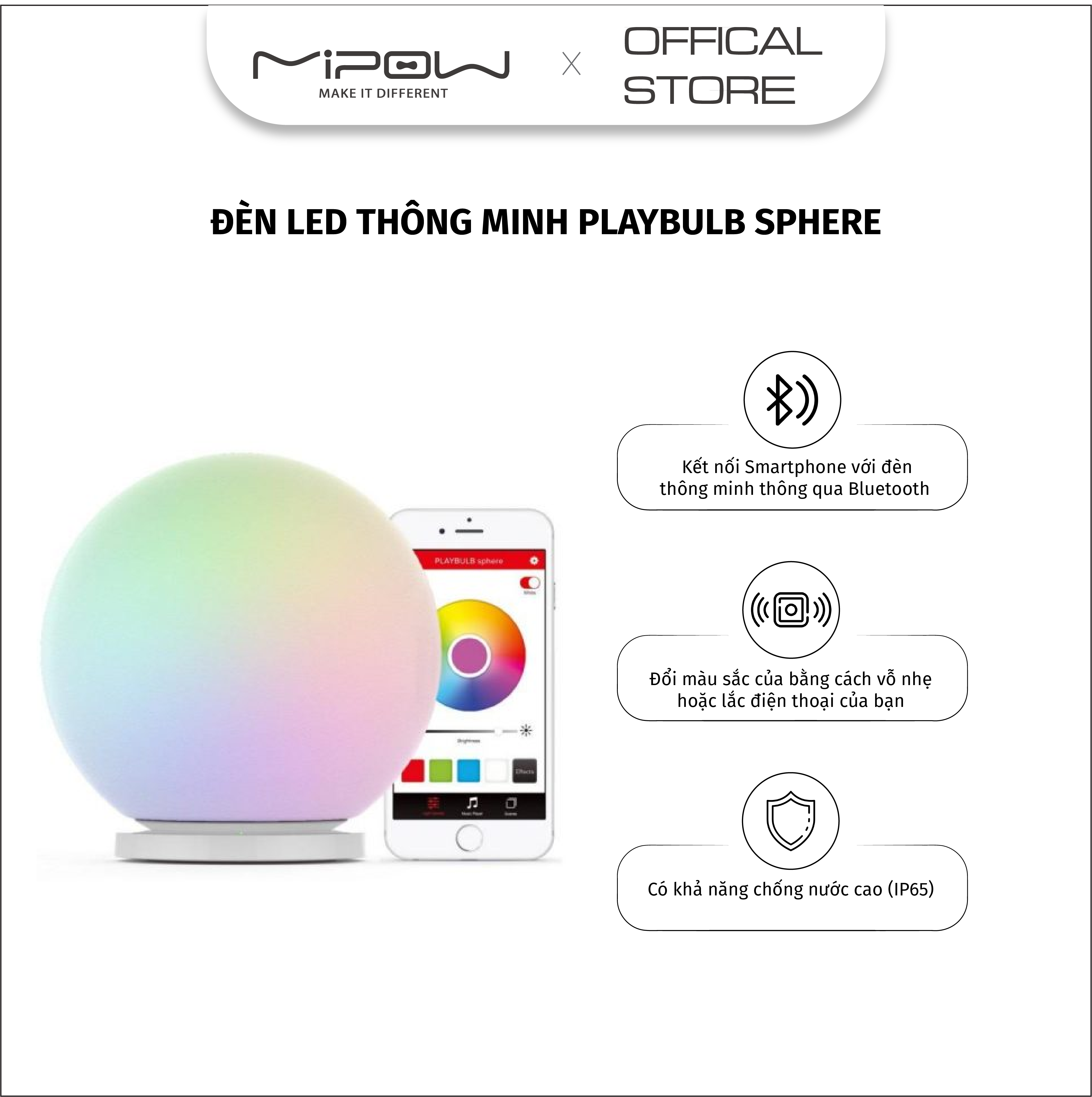 ĐÈN LED THÔNG MINH PLAYBULB SPHERE - BTL301W HÀNG CHÍNH HÃNG