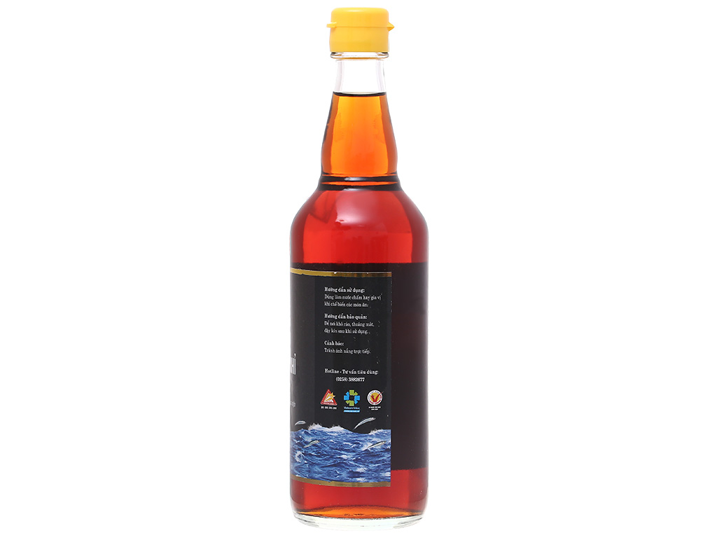 Hộp 2 chai Nước mắm Nhỉ Cá cơm 35 độ đạm - 584 Nha Trang-Chai PET - Chai 500ml, Date luôn mới.nhất