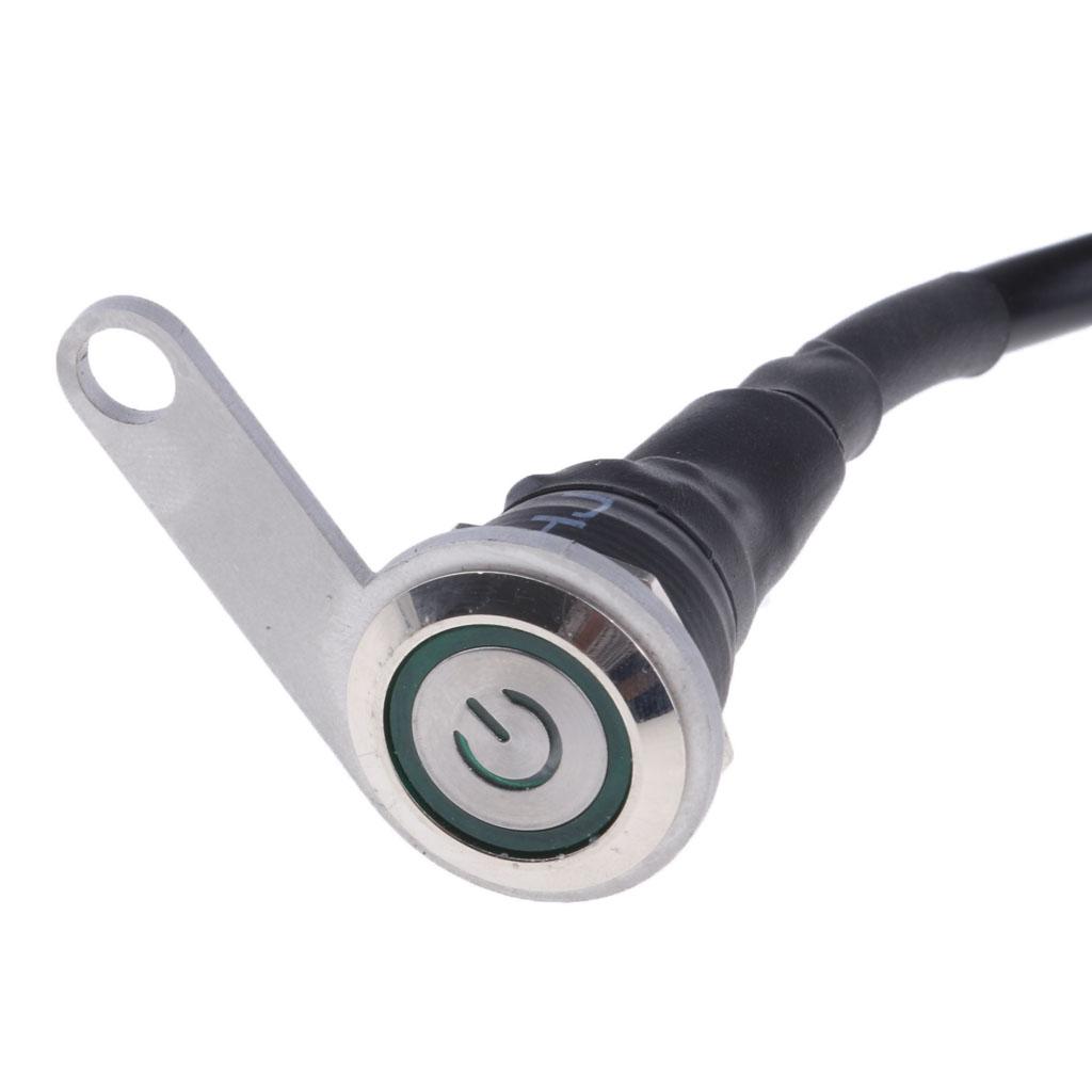 3pcs Motorcycle 12V LED Handlebar Headlight Foglight Switch Push Button