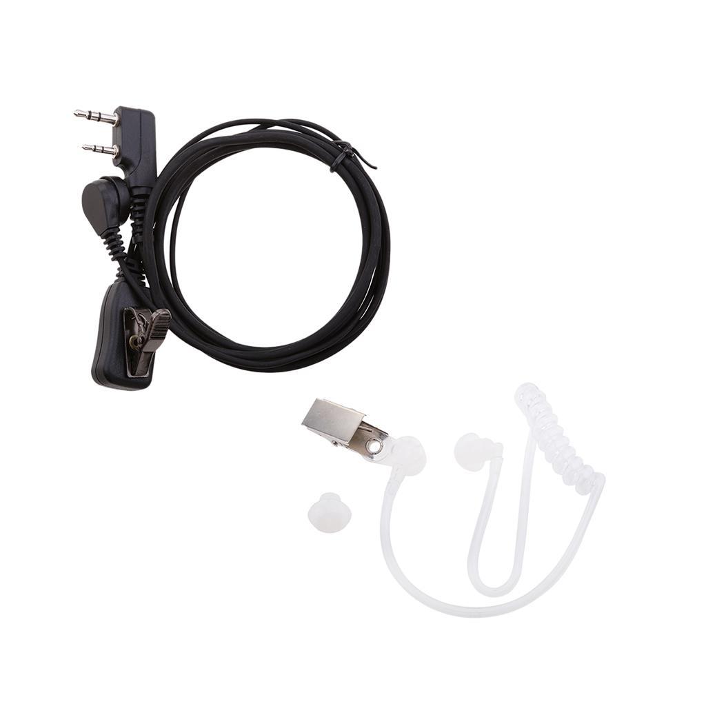 Acoustic Tube Earpiece Earphone Microphone for   Two