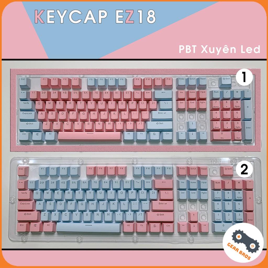 Keycap Cho Bàn Phím Cơ Chất Liệu PBT Xuyên Led EZ-18