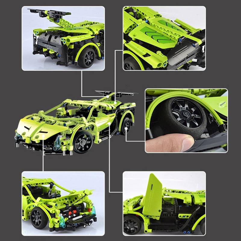 Đồ Chơi Lắp Ráp Kiểu Lego Siêu Xe LAMBORGHINI CaDA C51007 Điều Khiển Từ Xa RC Với 453 Mảnh Ghép