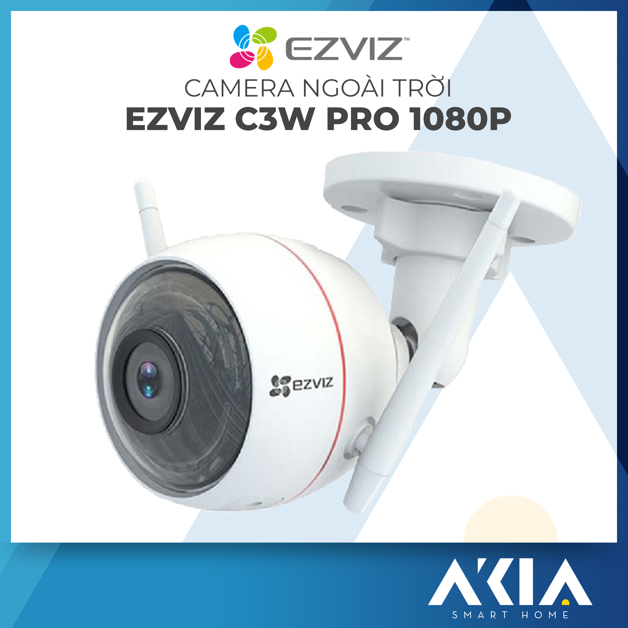 Camera Wifi Ngoài Trời Ezviz C3W 2MP 1080p (CS-Cv310) Color Night Vision - Phiên Bản Mới Hình Ảnh Có Màu Ban Đêm - Hàng Chính Hãng