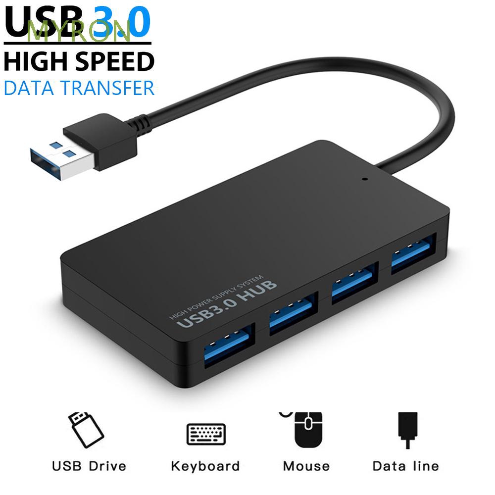 Hub USB 3.0 Tốc Độ Cao , Bộ Chuyển Đổi Chia 4 Cổng USB Cho PC, Máy Tính Xách Tay