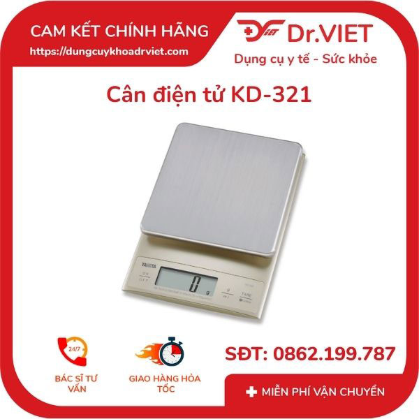 Cân điện tử Tanita KD321 (tiết kiệm thời gian đong đếm và tiện lợi, dùng cho cửa hàng mỹ phẩm, cân sữa bột) -