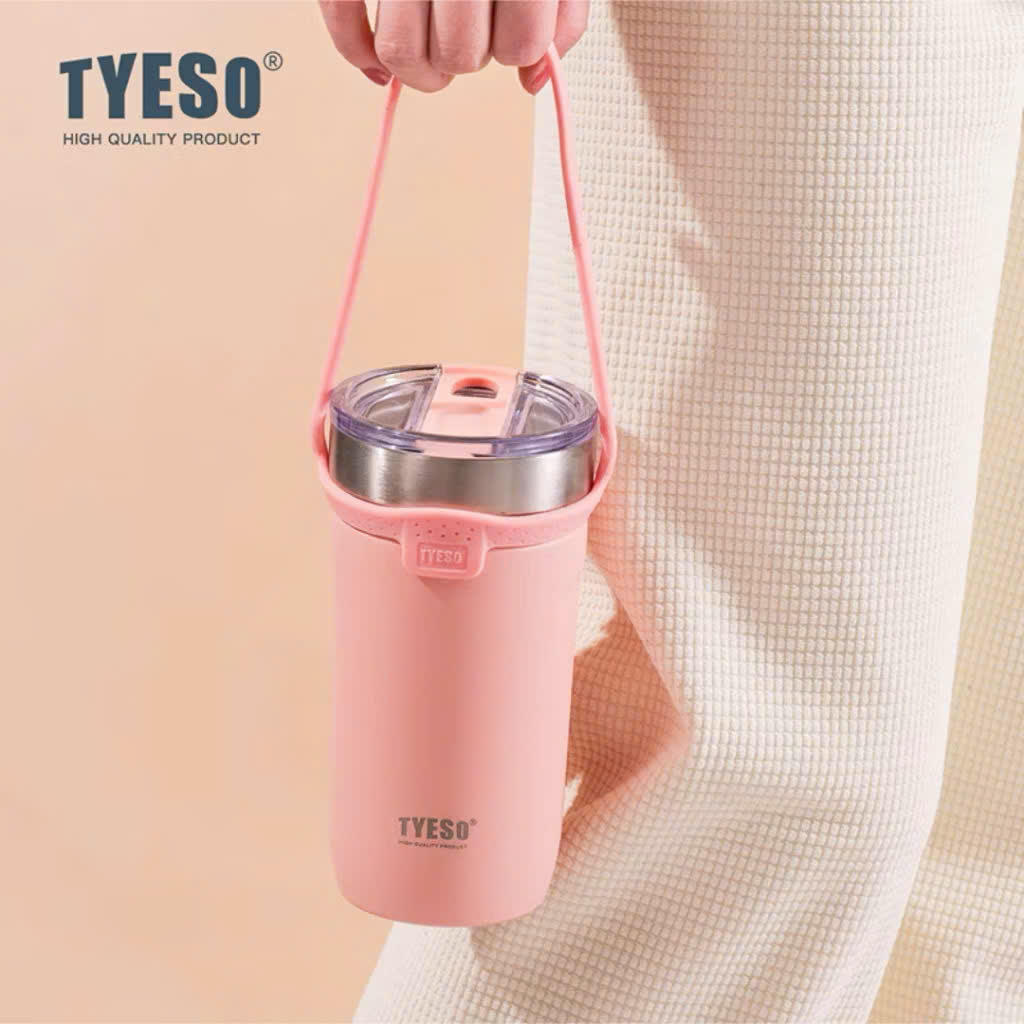 Cốc ly giữ nhiệt Tyeso TS8766B-550ml, TS8767B-710ml bằng thép không gỉ 304  Chống tràn &amp; Giữ nhiệt 12 tiếng