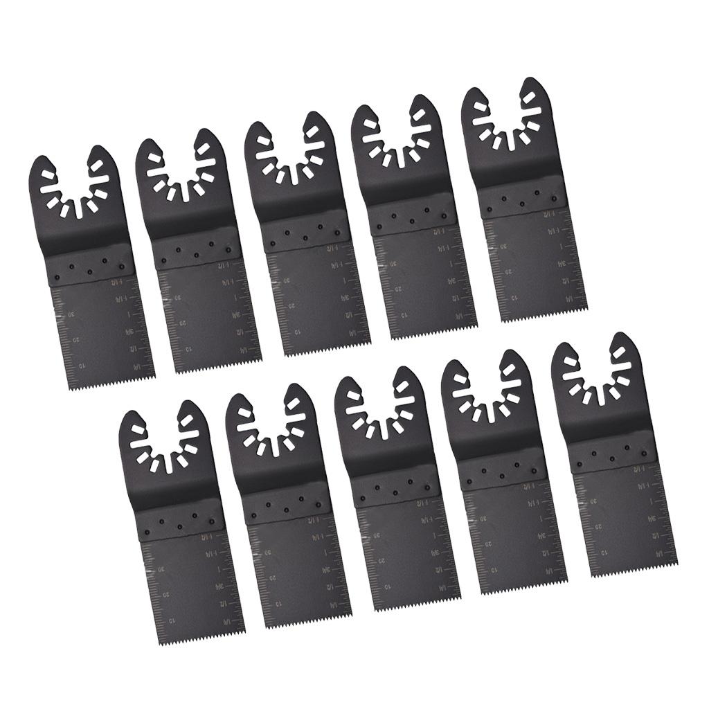 10pcs Metal Wood Oscillating Multitool Quick Release Saw Blades Woodworking