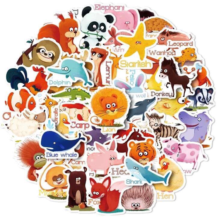 Bộ 50 Sticker Dán Mũ Bảo Hiểm, Bình Nước, Điện Thoại... ( Giao Hình Ngẫu NHiên )