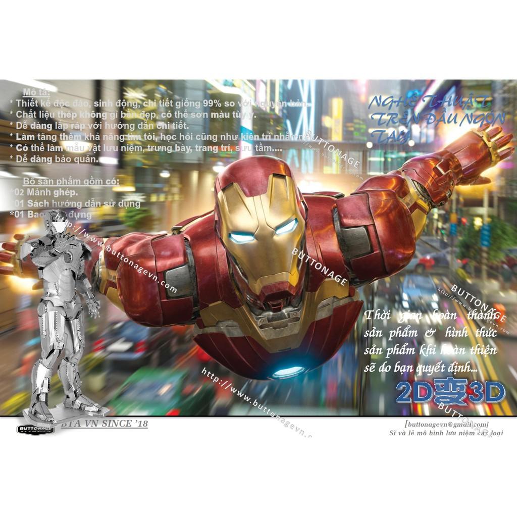 Mô Hình Lắp Ráp 3d Người Sắt - Iron Man