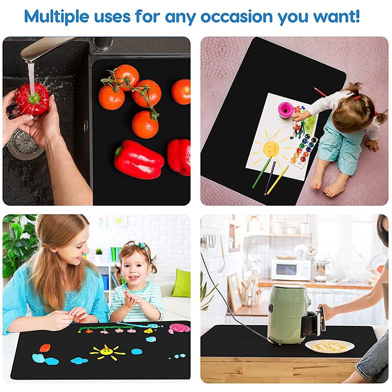 Silicone Mat Lớn Placemat Vincy Bàn Thảm Chống Nóng Chống Trơn Trượt Nhà Bếp Dã Ngoại Ăn Món Ăn Thảm Lật Số Để Bàn Bảo Vệ ESD miếng Lót