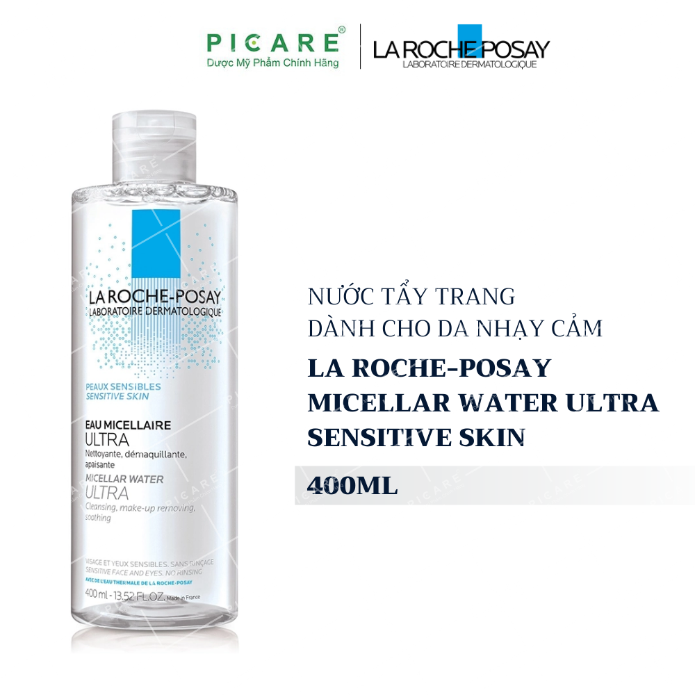 Nước Tẩy Trang Làm Sạch Sâu Cho Da Nhạy Cảm La Roche-Posay Micellar Water Ultra Sensitive Skin 400ml