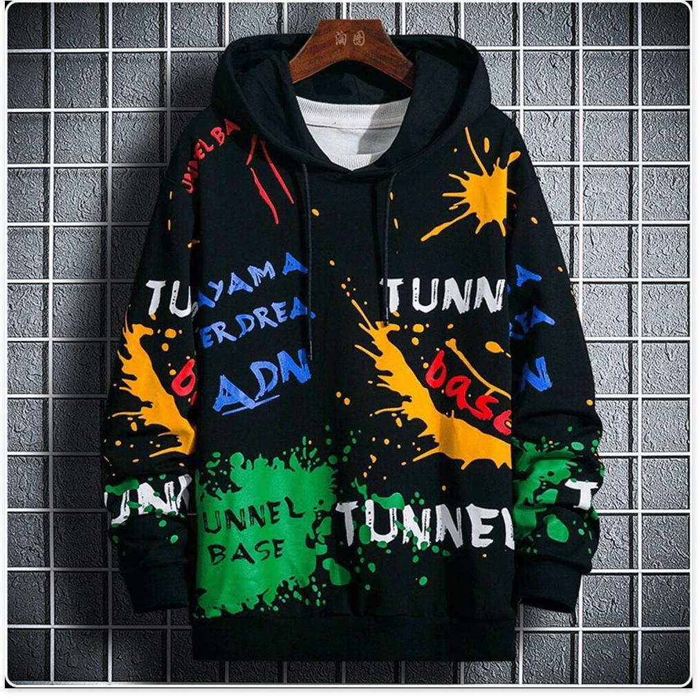 Áo hoodies form to y hình UNISEX CÓ MŨ HOẠ TIẾT CỰC ĐẸP KHANH AN