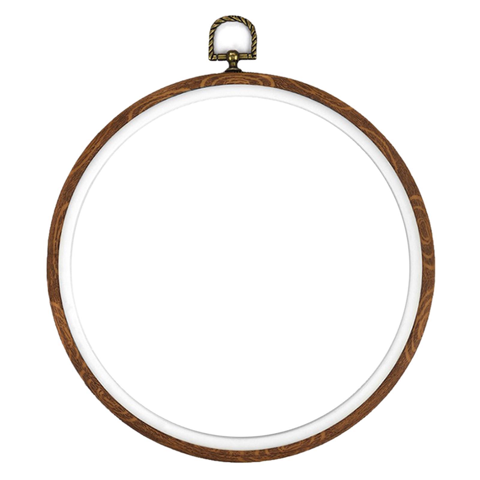 Imitated Wood Embroidery Hoop  Cross Stitch Frame DIY Sewing Craft Tool