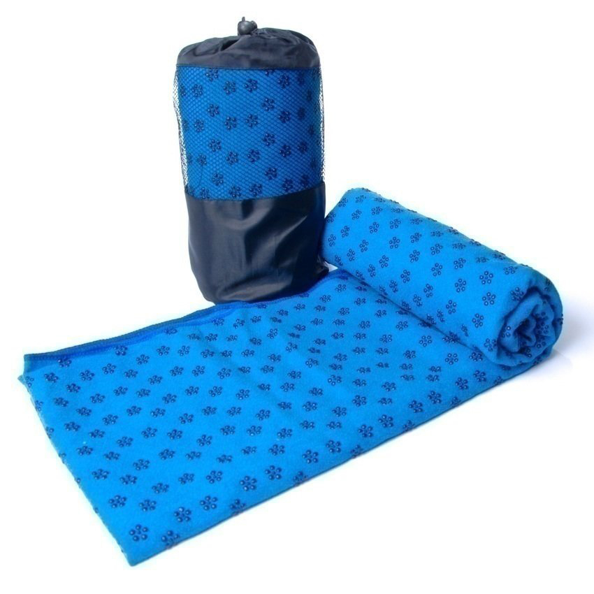 Combo 2 dụng cụ Yoga :1 Thảm 6mm 2 lớp TPE êm ái dầy dặn + 1 Khăn trải thảm hạt Silicon chống trơn trượt thấm hút mồ hôi