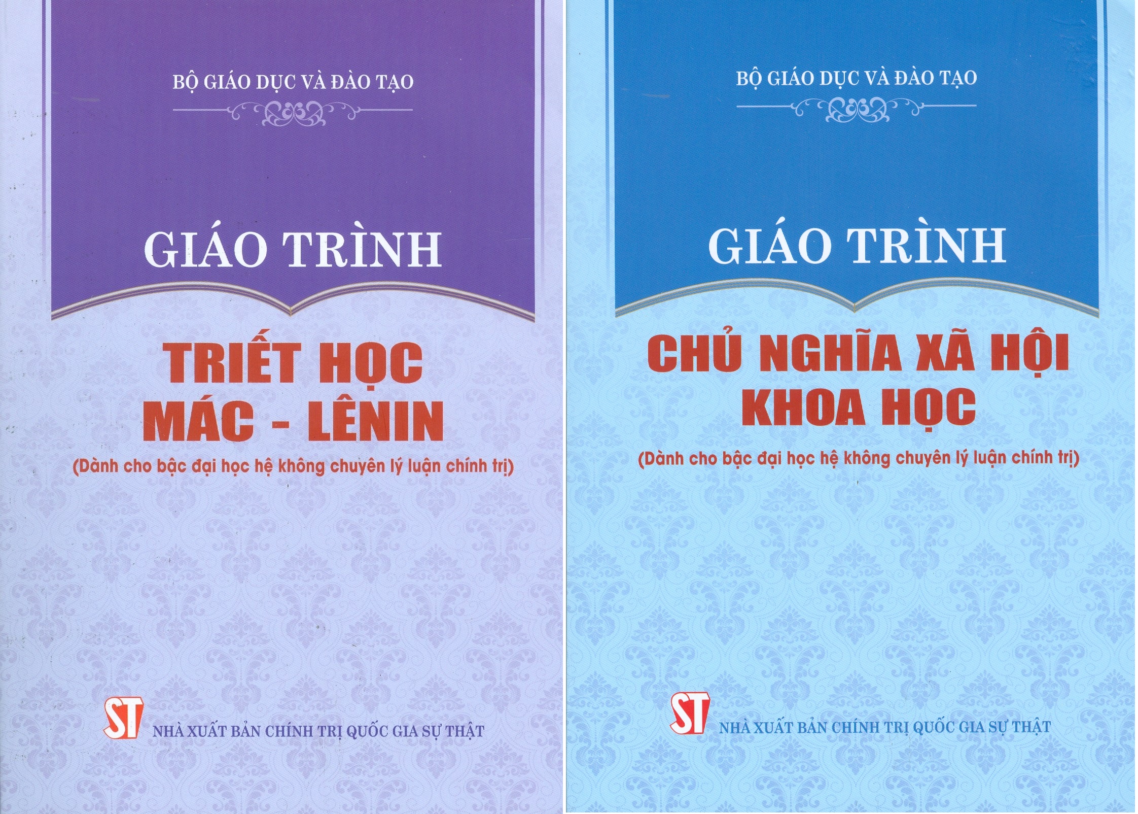 Combo Giáo Trình Triết Học Mác – Lênin + Giáo Trình Chủ Nghĩa Xã Hội Khoa Học (Dành Cho Bậc Đại Học Hệ Không Chuyên Lý Luận Chính Trị) - Bộ mới năm 2021