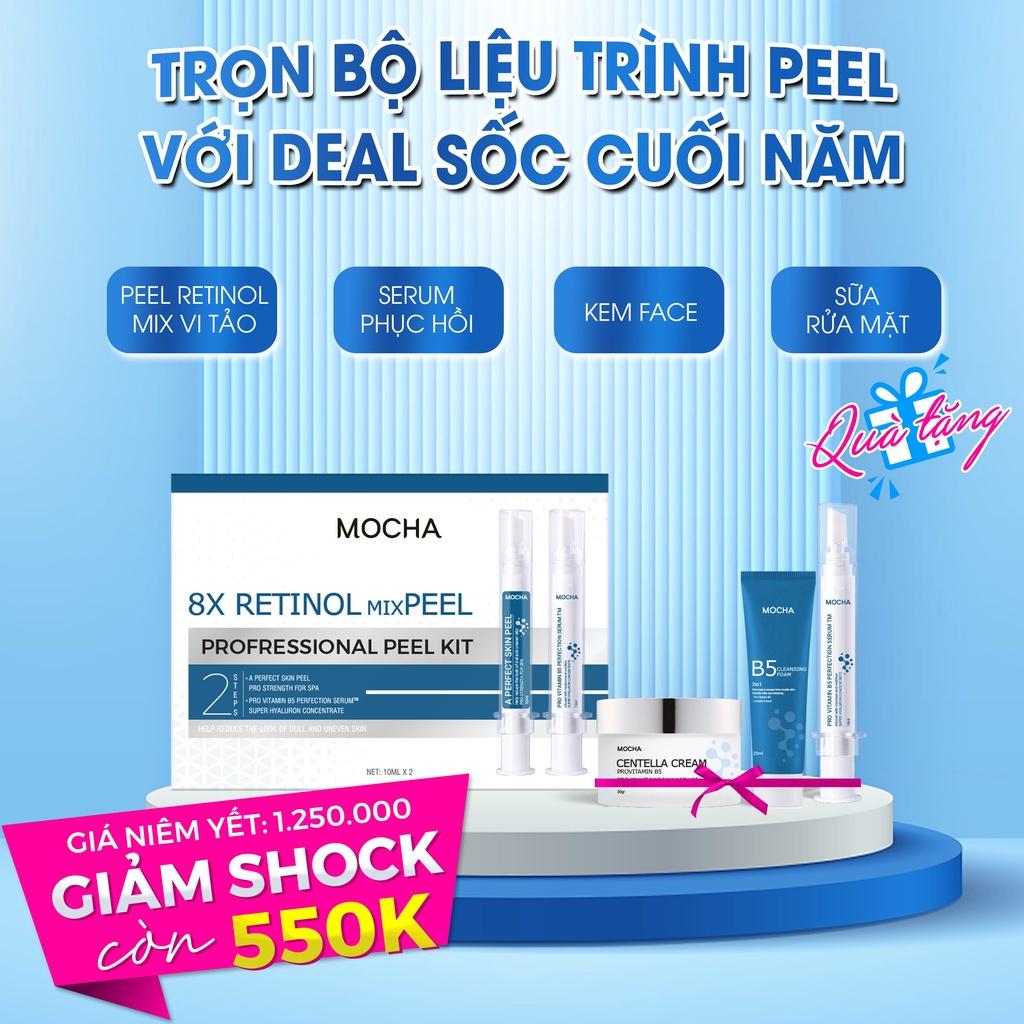 Mua 1 Tặng 4 ,Peel Da Vi Tảo Mix retinol , Tái Tạo Da Sinh Học Chính Hãng - MOCHA