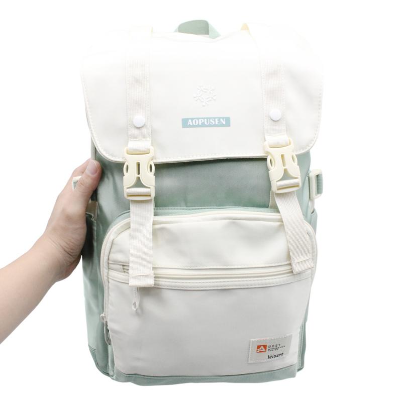 Ba Lô Học Sinh - Aopusen ASP-10303 - Màu Xanh Lá