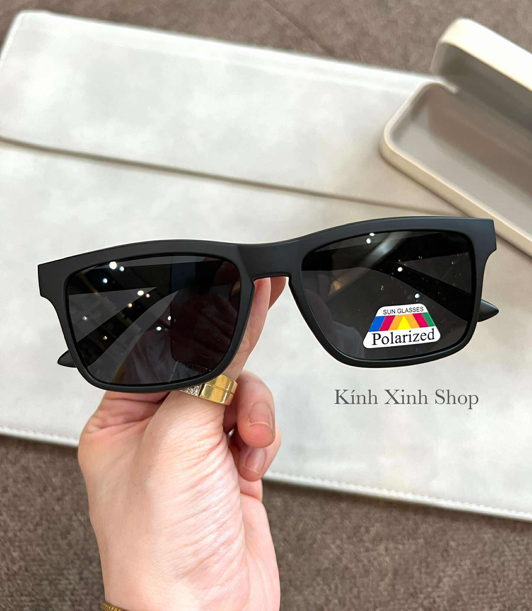 Kính Mắt Cận Râm, Kính Mắt Vuông Basic Unisex 2 Tròng 2in1 Cho Nam và Nữ