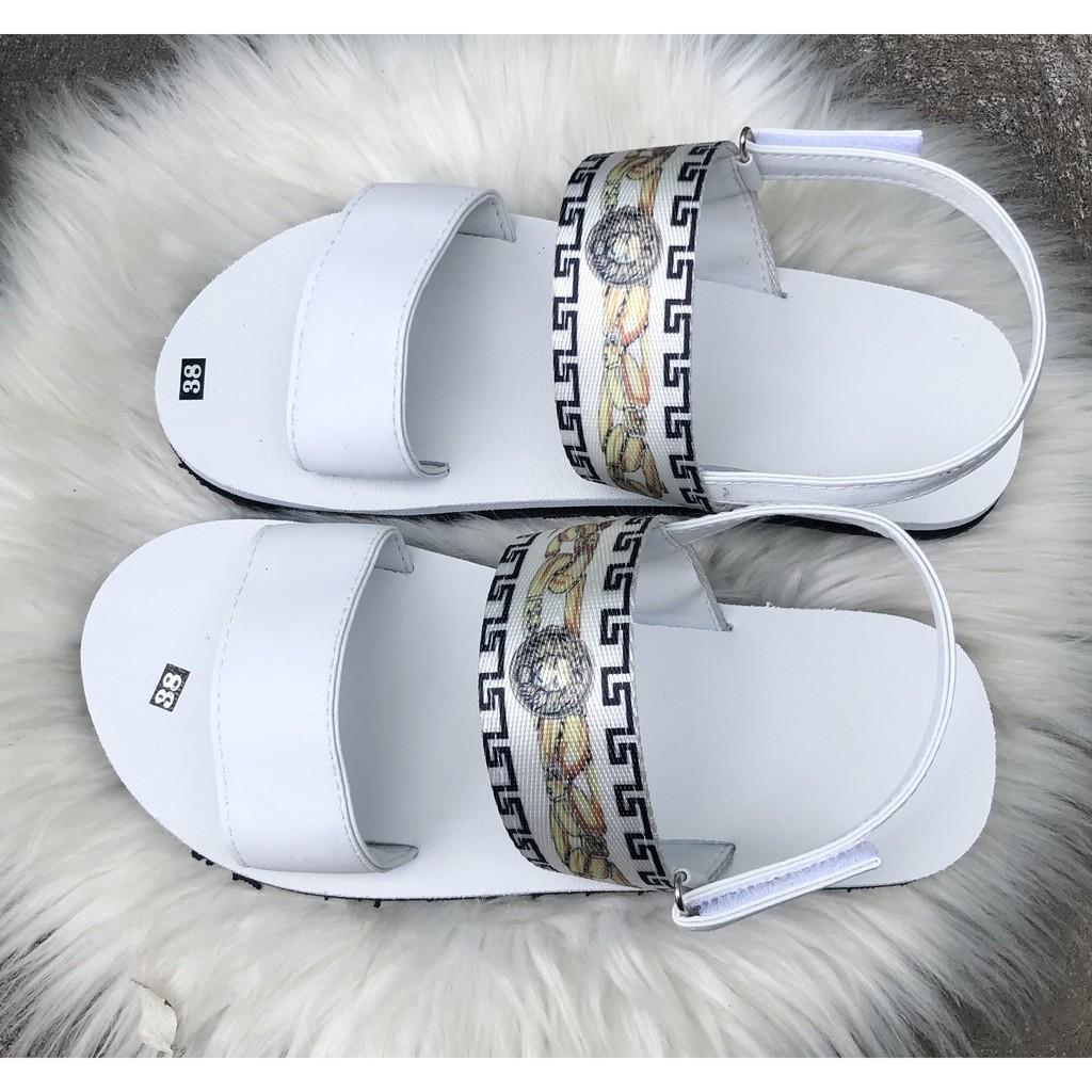 dép sandal đồng nai sandal nam nữ ( đế trắng quai trắng ) size từ 35 nữ đến 42 nam size khác ib chọn thêm