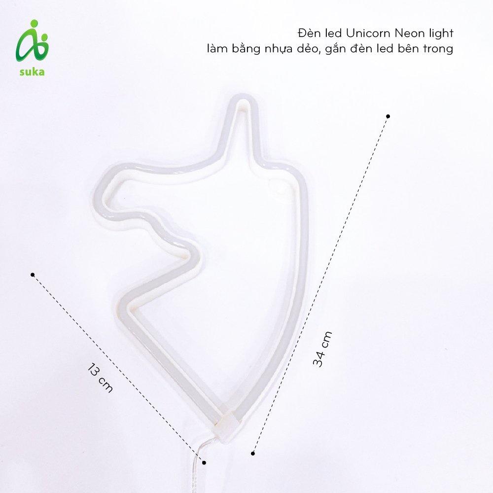 Đèn led Unicorn Neon light, trang trí phòng ngủ, dercor làm đẹp SK