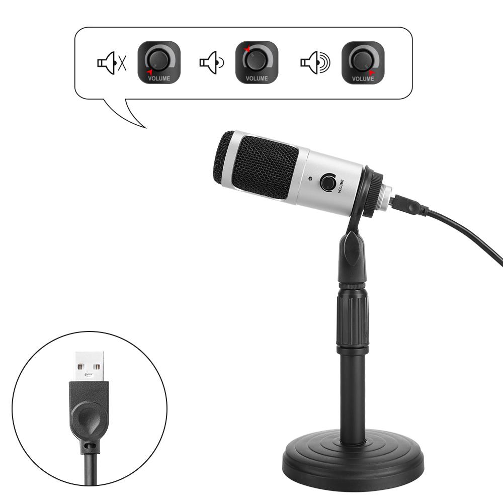 Ghi âm Truyền phát Micrô Cardioid Studio Vocals Broadcast Mic cho PC Chat Voice M2 USB Condenser