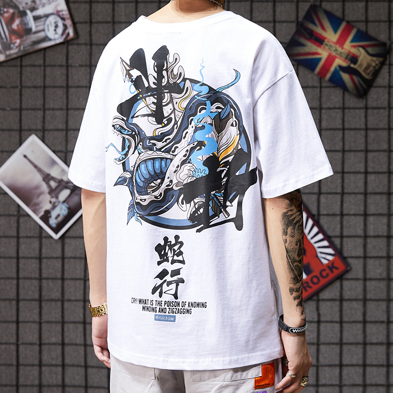 Áo thun họa tiết rắn Street style cho cả nam và nữ
