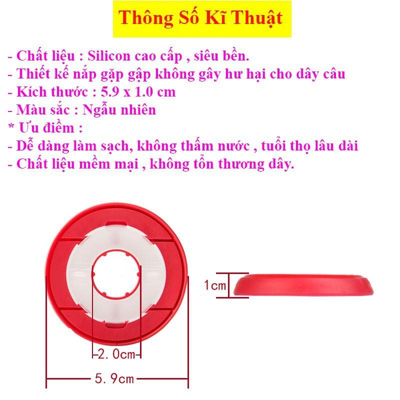 [Combo 10 cái] Trục Câu Cá Đồ Câu 24h Chất Liệu Silicon Cuốn Thẻo Dùng Cho Cần Câu Tay