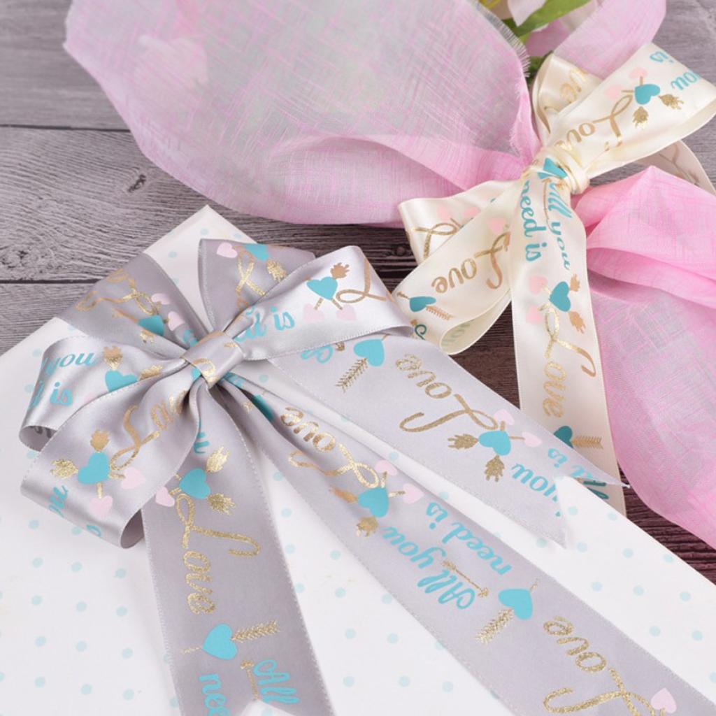 10 Yards Fabric Ribbon Roll Gift Package Craft Cake Wrapping Belt Tape