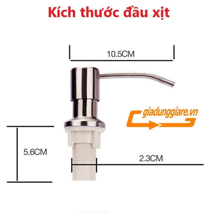 Bộ vòi xịt nước rửa chén gắn bồn rửa tự bơm hút dầu rửa bát với ống dẫn silicon dài 1,2m