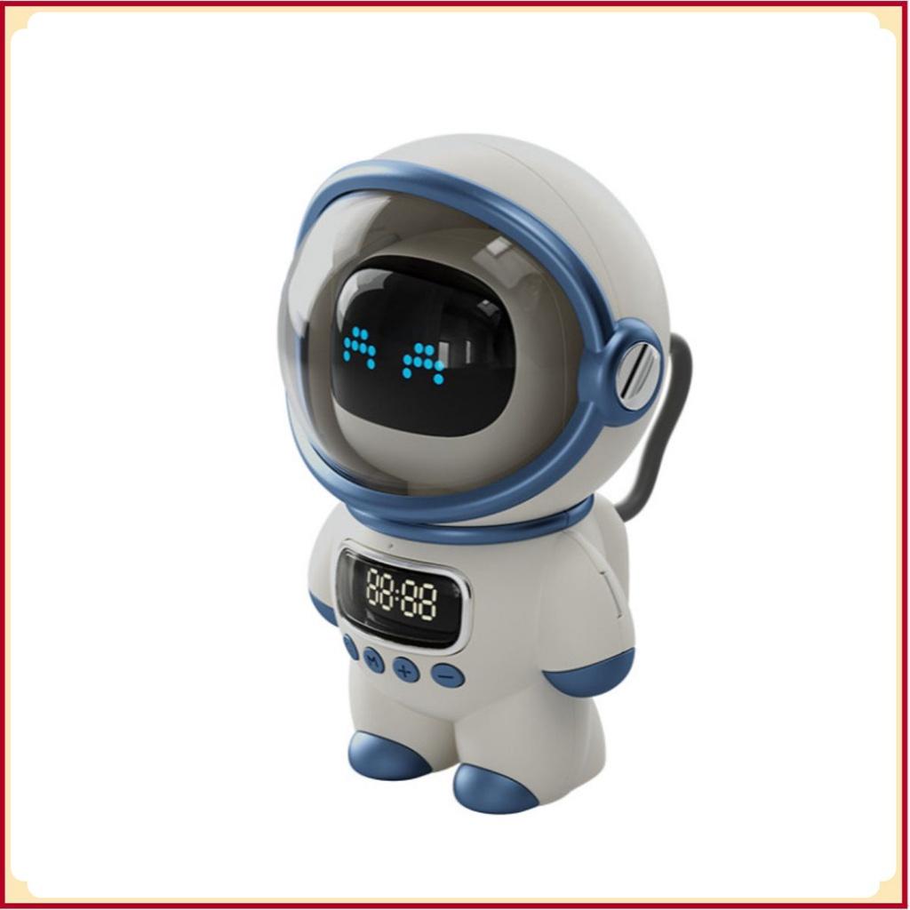 Loa Bluetooth Phi Hành Gia Đẹp mắt có đồng hồ báo thức tích hợp Astronaut AI Clock Speaker - âm thanh sống động