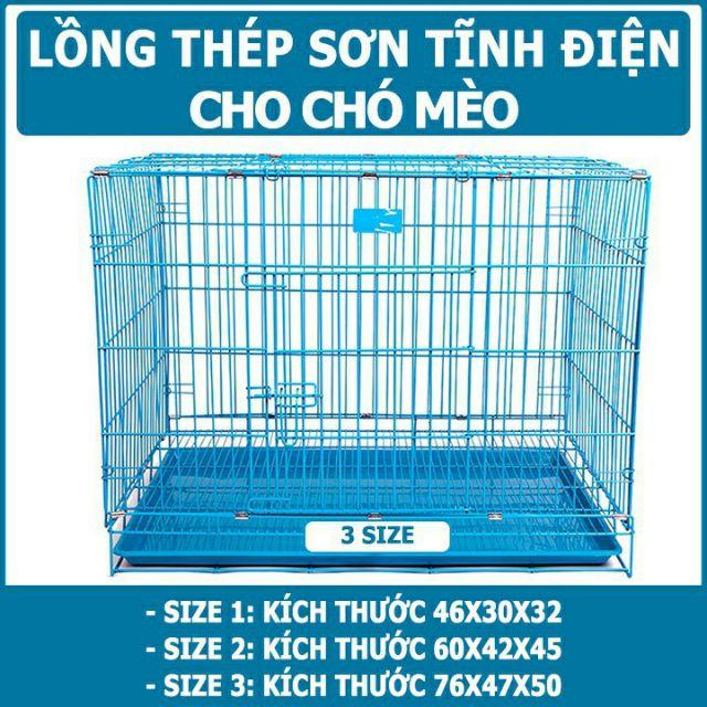 Lồng sơn tĩnh điện cho thú cưng 60x45 cm