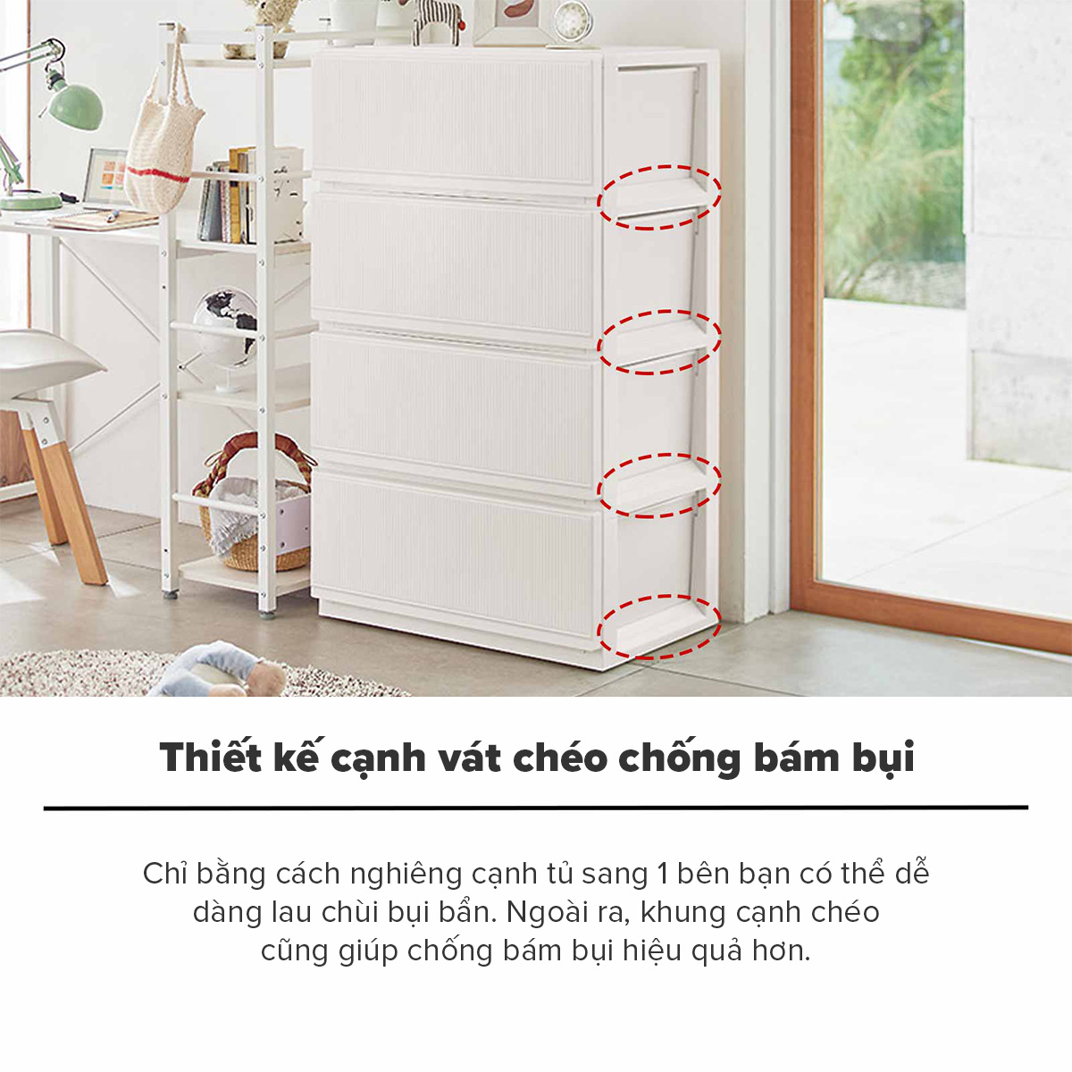 TENMA Tủ Quần Áo Profix Style Case JAPAN QUALITY Nhiều Tầng, 2 Màu Lựa Chọn, Tủ Lắp Ráp, Có Bánh Xe