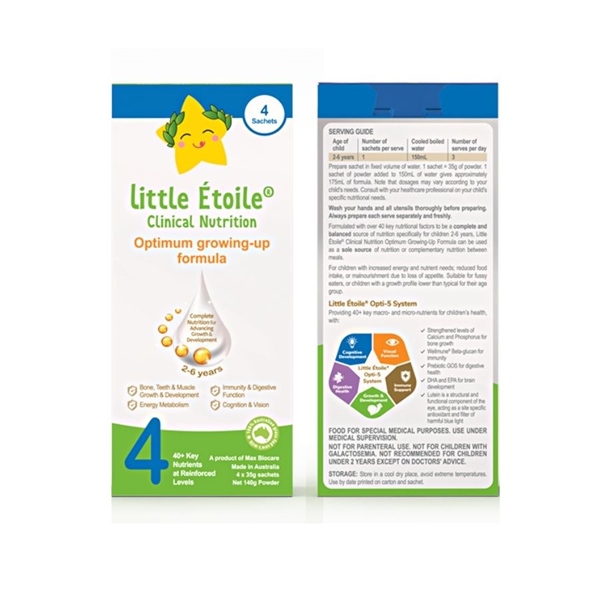 Sữa công thức Little Étoile – Ngôi Sao Nhỏ số 4 (hộp giấy 4 gói)