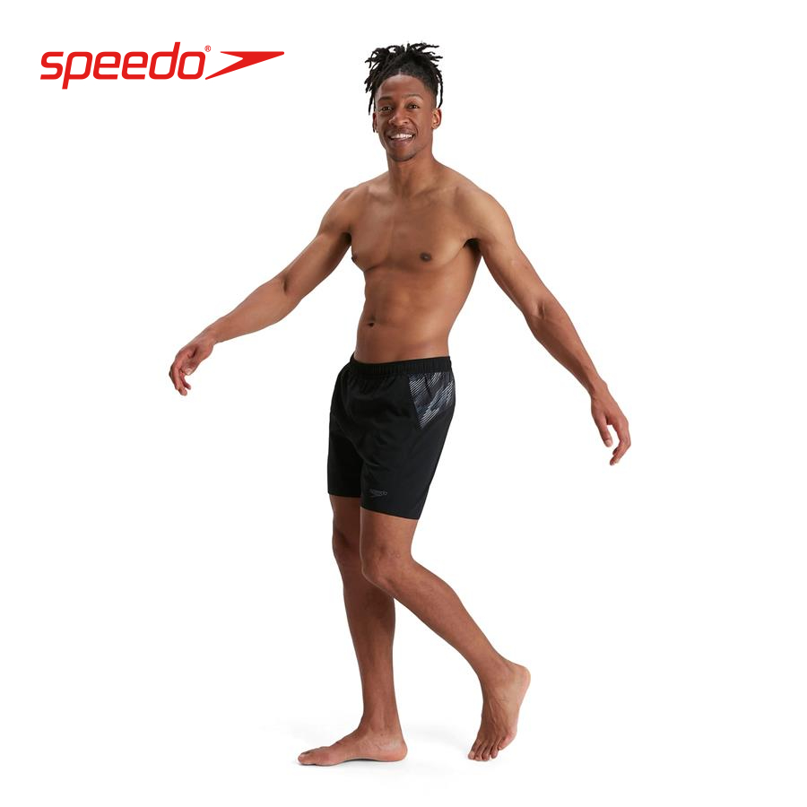 Quần bơi nam Speedo Sport Pnl 16" Wsht Am Black/Grey - 8-13535F903