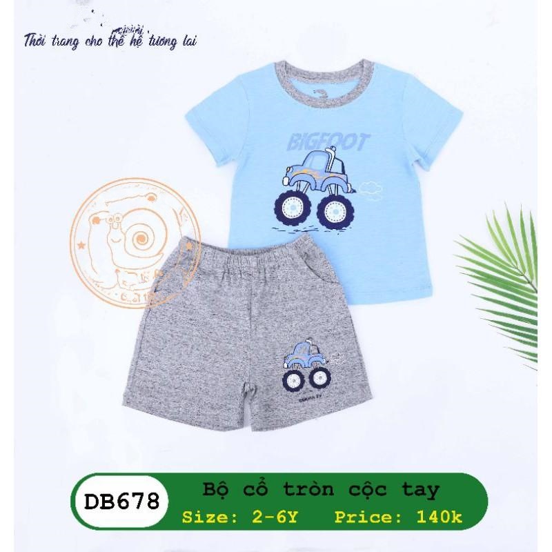 Bộ cổ tròn cộc tay DB678