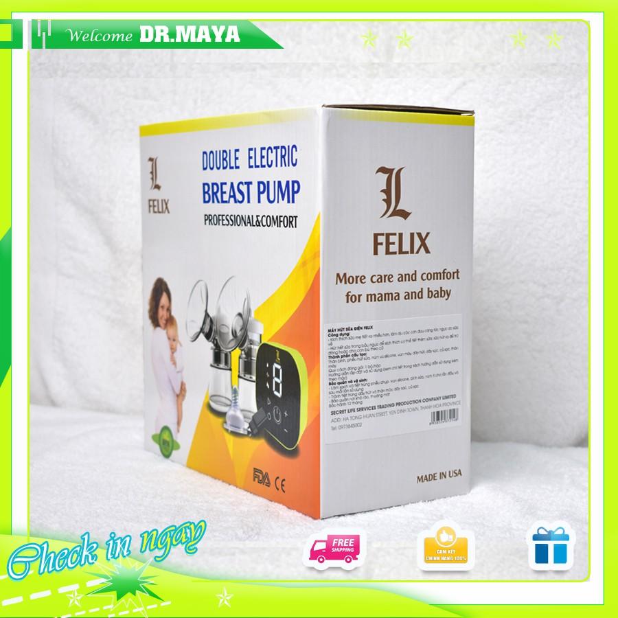 Máy hút sữa Điện Đôi Felix 9 Lạc lạc Dr.maya cấp độ hút chuyên sâu ( Bảo Hành chính hãng 12 Tháng + Kèm phiếu)