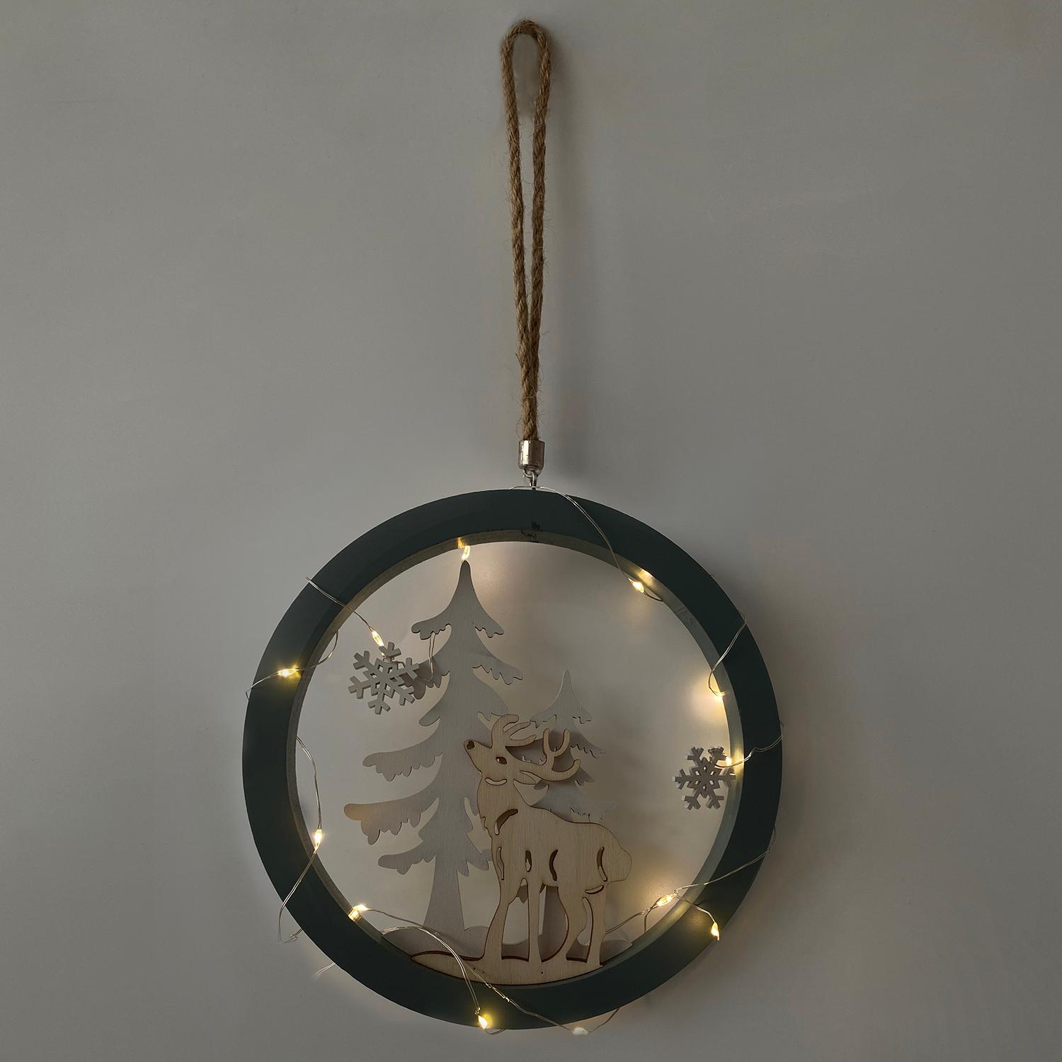 1 Phụ Kiện Gỗ Treo Trang Trí Giáng Sinh