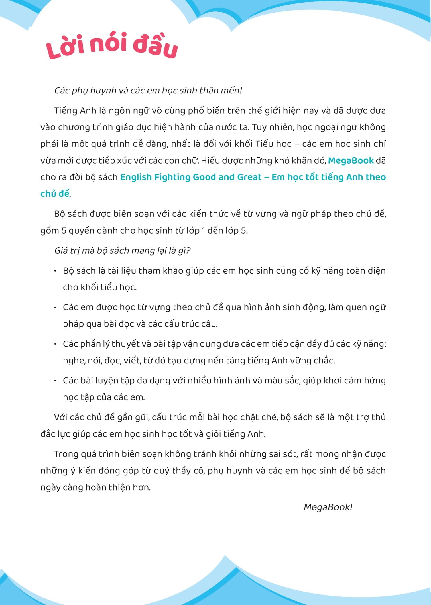 English Fighting Good And Great - Em Học Tốt Tiếng Anh Theo Chủ Đề 3