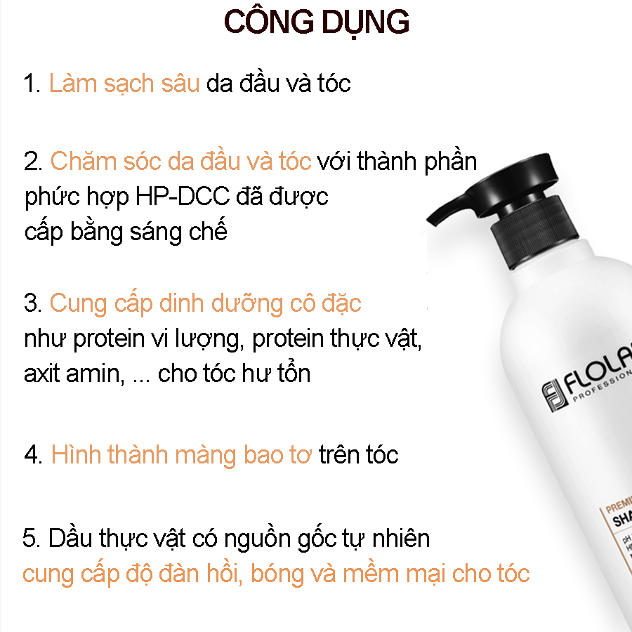 Dầu gội chăm sóc tóc hư tổn Floland Premium Silk Keratin Shampoo