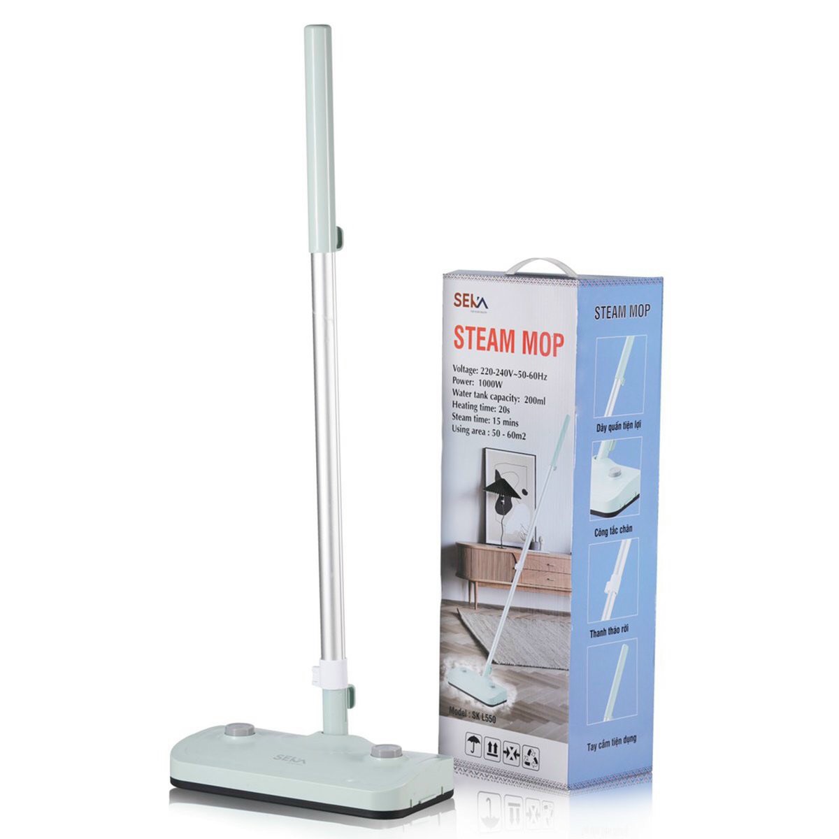Cây Lau Nhà Xịt Hơi Nước Nóng Cao Cấp