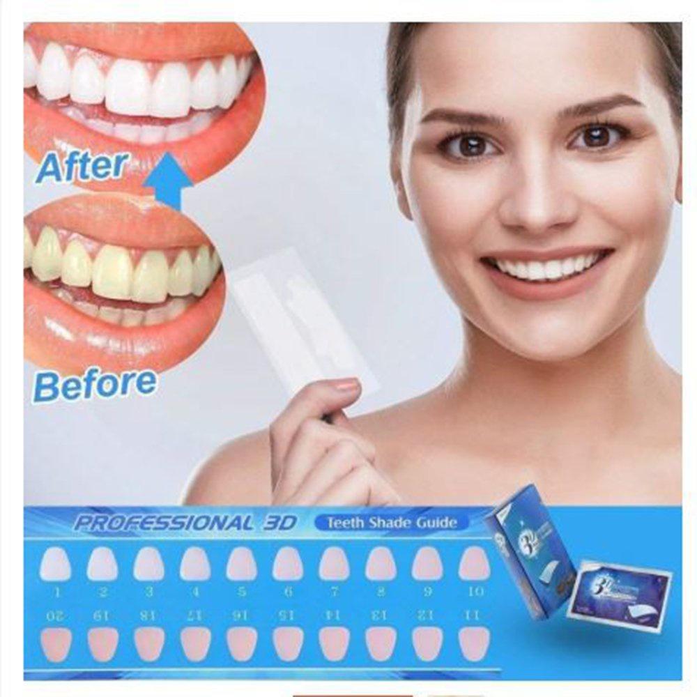 Full hộp 7 cặp - 14 miếng dán trắng răng 3D White Teeth Whitening Strips Sena Beauty,  mạnh gấp 25 lần kem đánh răng