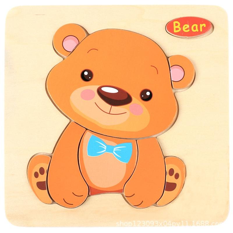 Đồ chơi tranh ghép gỗ 3D - Tranh hình động vật và phương tiện giao thông rèn luyện tư duy - Tamankids