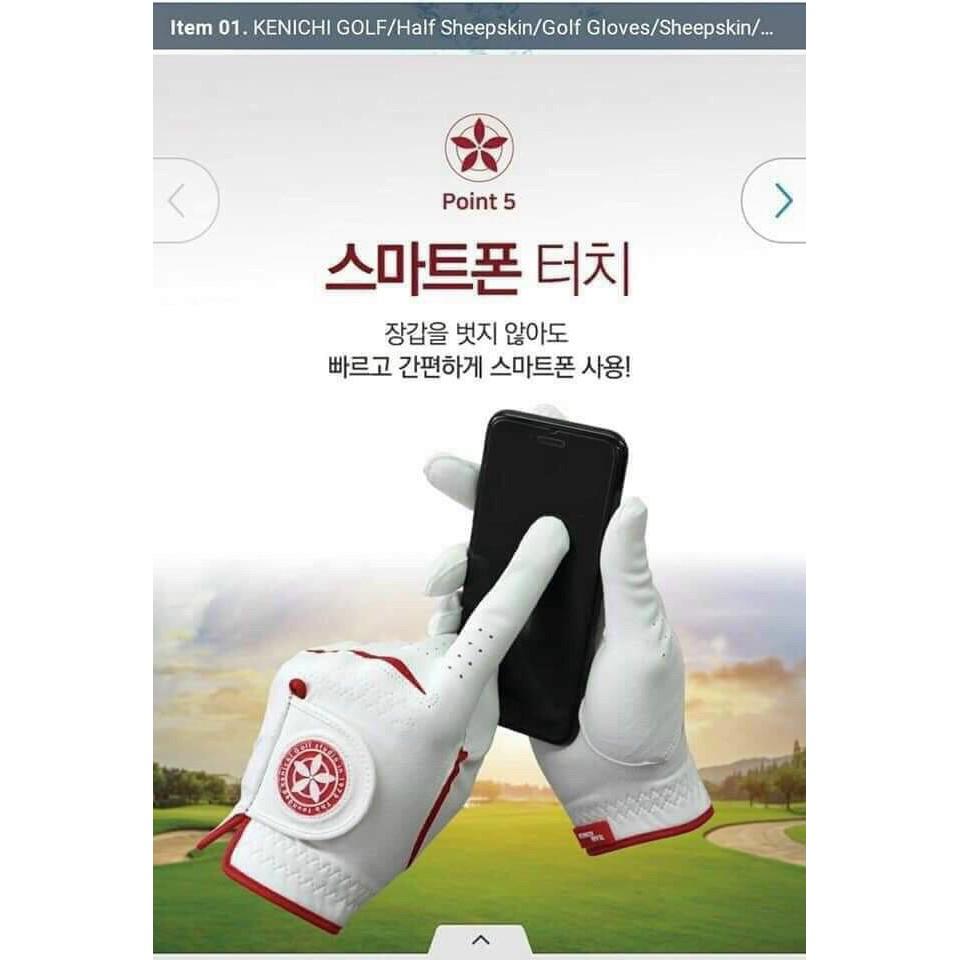 Găng tay chơi golf Nam Kenichi thoáng khí chống trơn có cả hai tay.