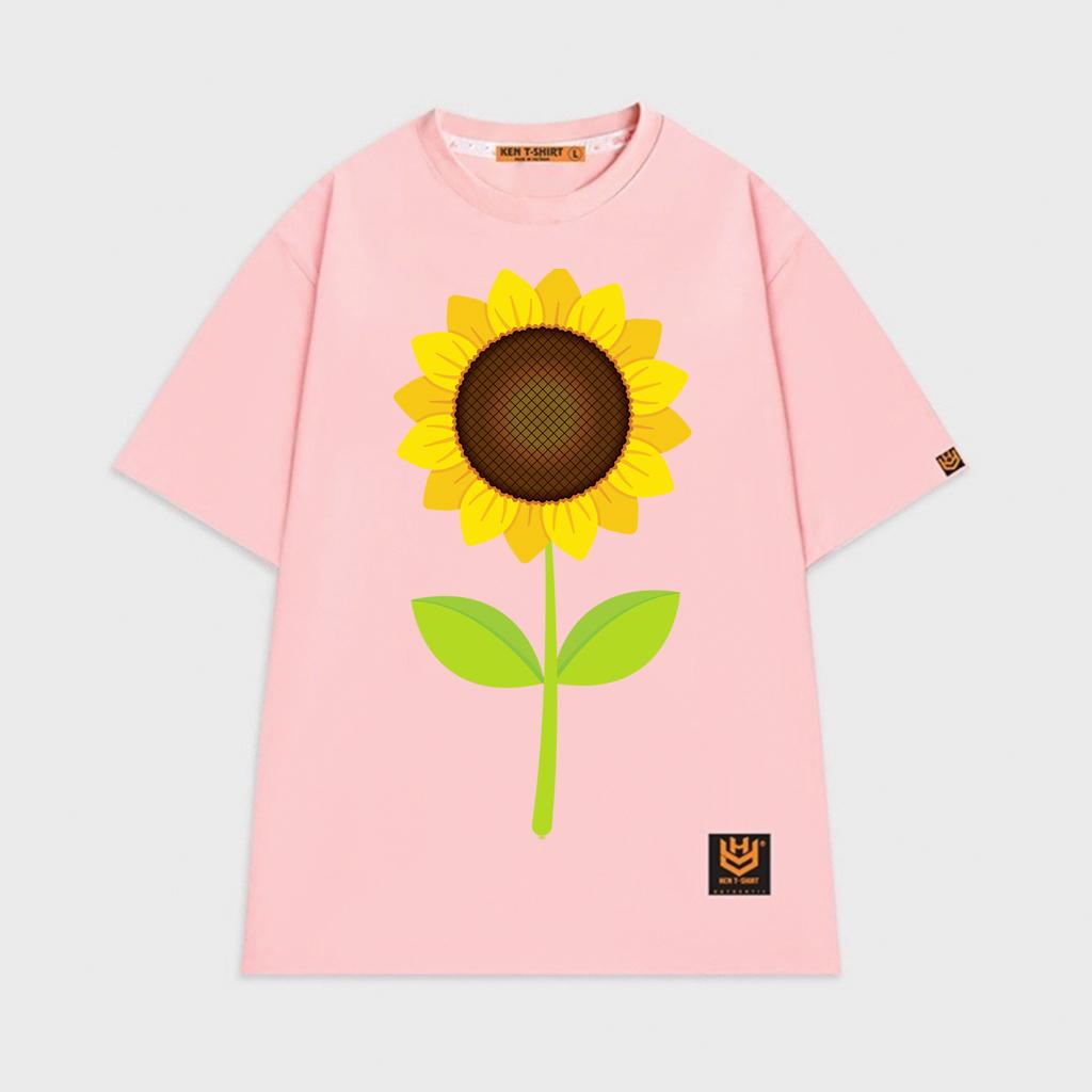 Áo thun unisex hoa Hướng Dương rực rỡ Sun flower shirt BND400 - Trắng