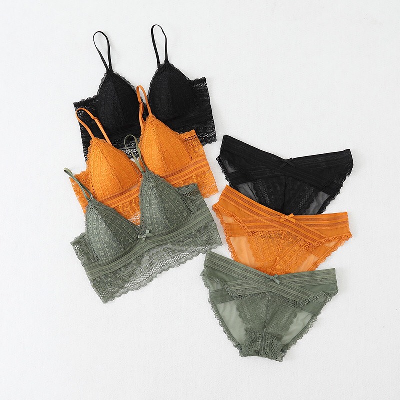 Bộ đồ lót ren sexy kèm áo ngực không gọng nâng ngực quần lót BT42263 - Bộ lót áo ngực kèm quần lót ren sexy - Đồ lót nữ - Áo ngực nữ