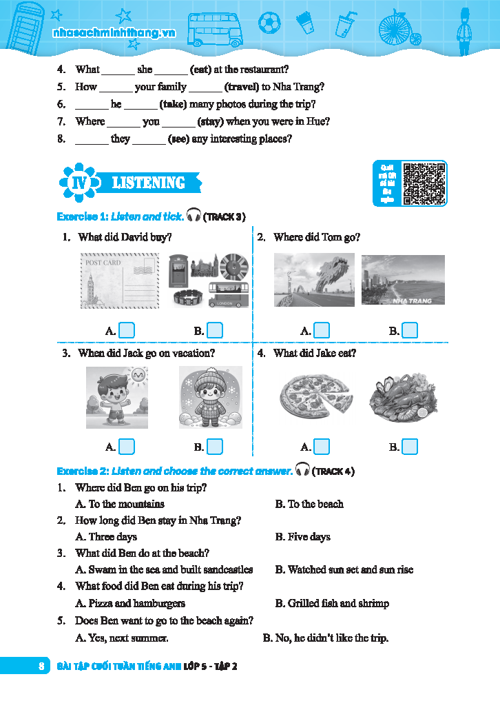 Sách - Global Success - Bài Tập Cuối Tuần Tiếng Anh Lớp 5 - Tập 2 (Có Đáp Án)