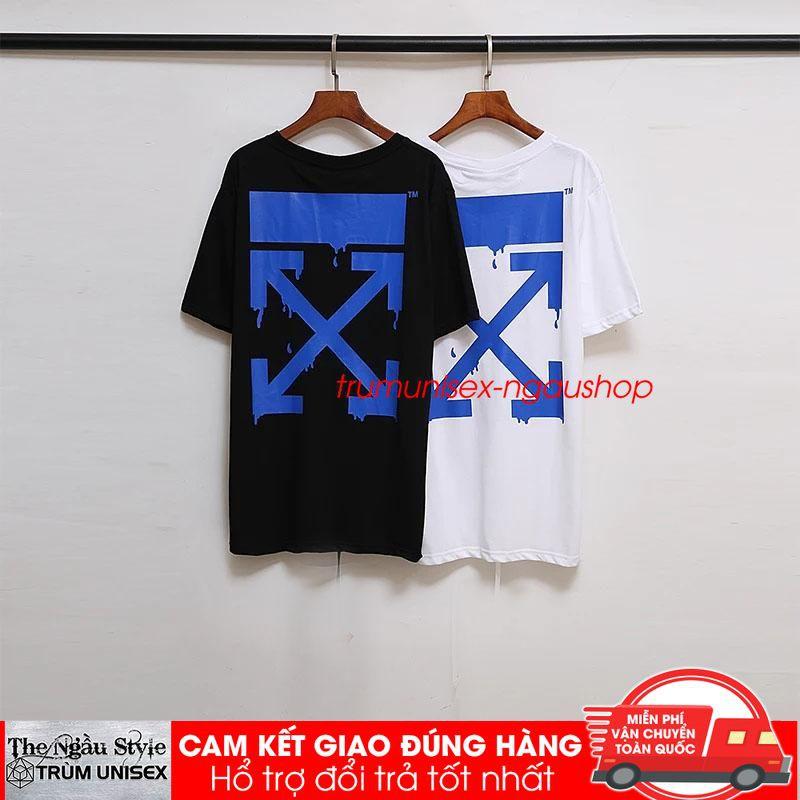Áo thun OFF WHITE mới form rộng tay lửng nam nữ hàn quốc in chất lượng aothununisex