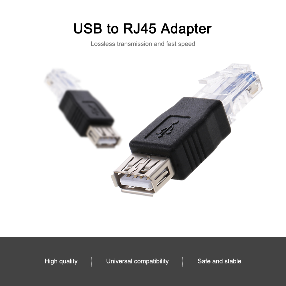 Bộ Chuyển Đổi USB Sang RJ45 Phích Cắm USB2.0 Female Sang Ethernet RJ45 Male